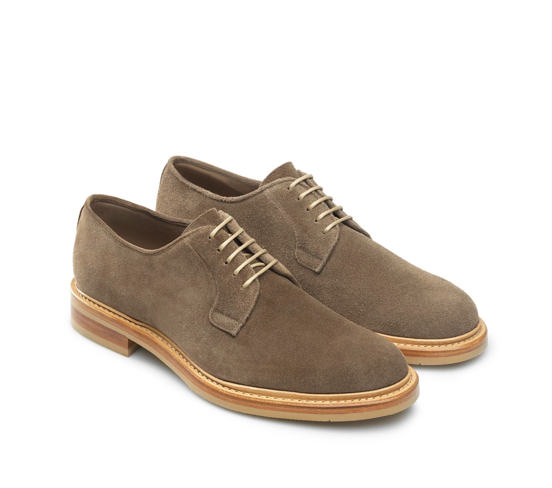 Chaussures Cap Toe - Thomas Suede Olive